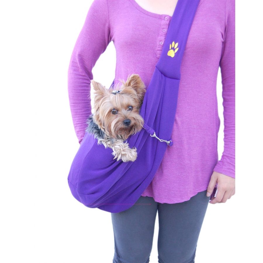 Designer Dog Shoulder Sling Bag - Purple
